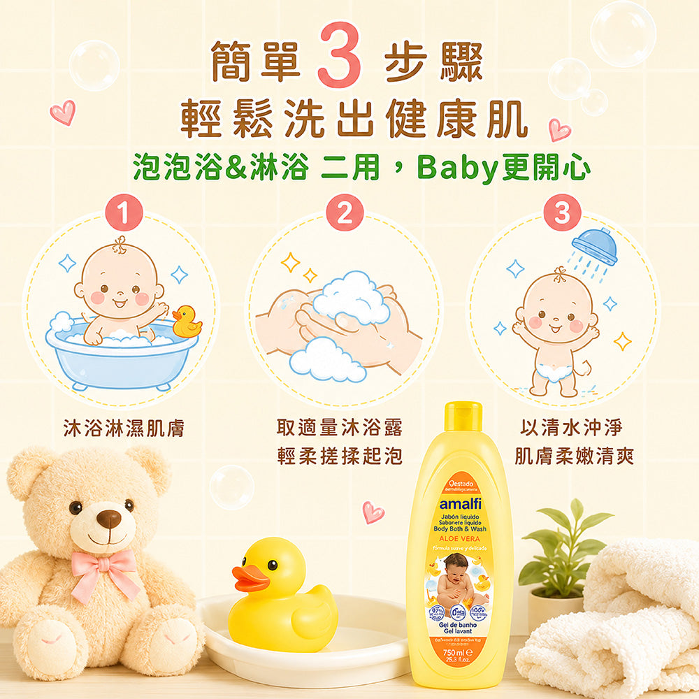 Baby&兒童蘆薈舒緩保濕沐浴露