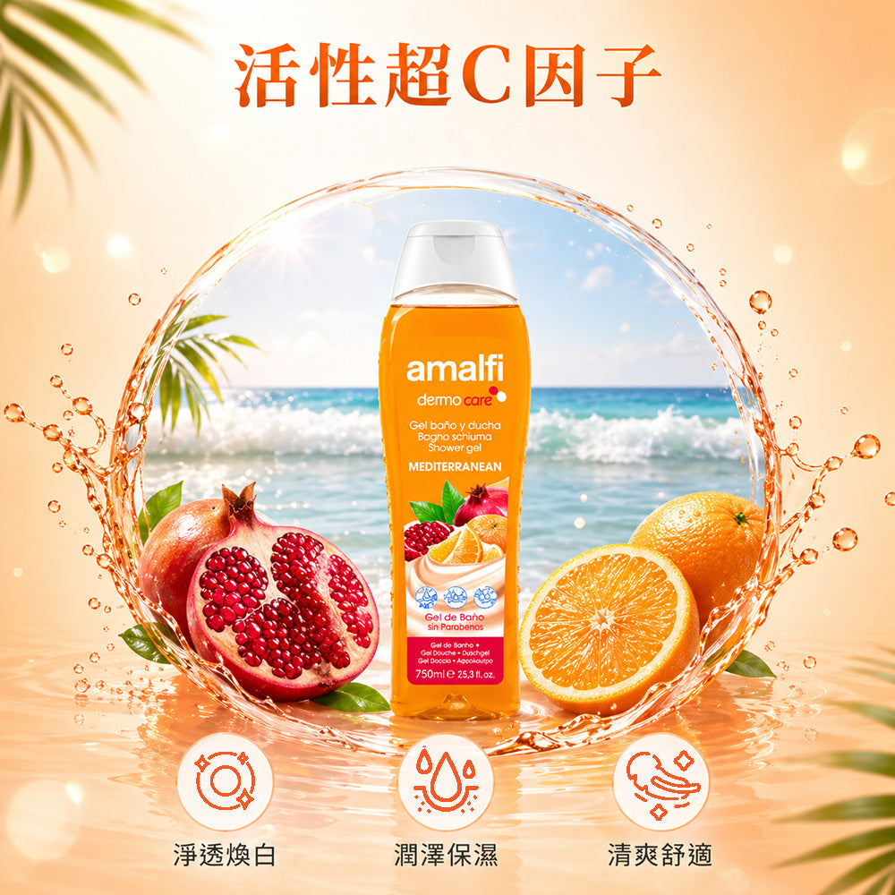 <地中海紅石榴&柑橘>超C淨白沐浴露