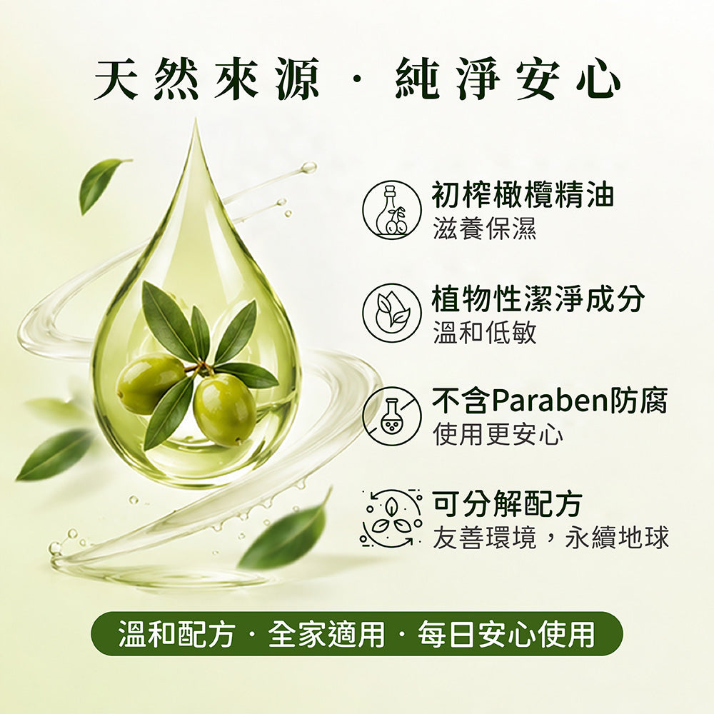 頂級純淨橄欖防護液體皂