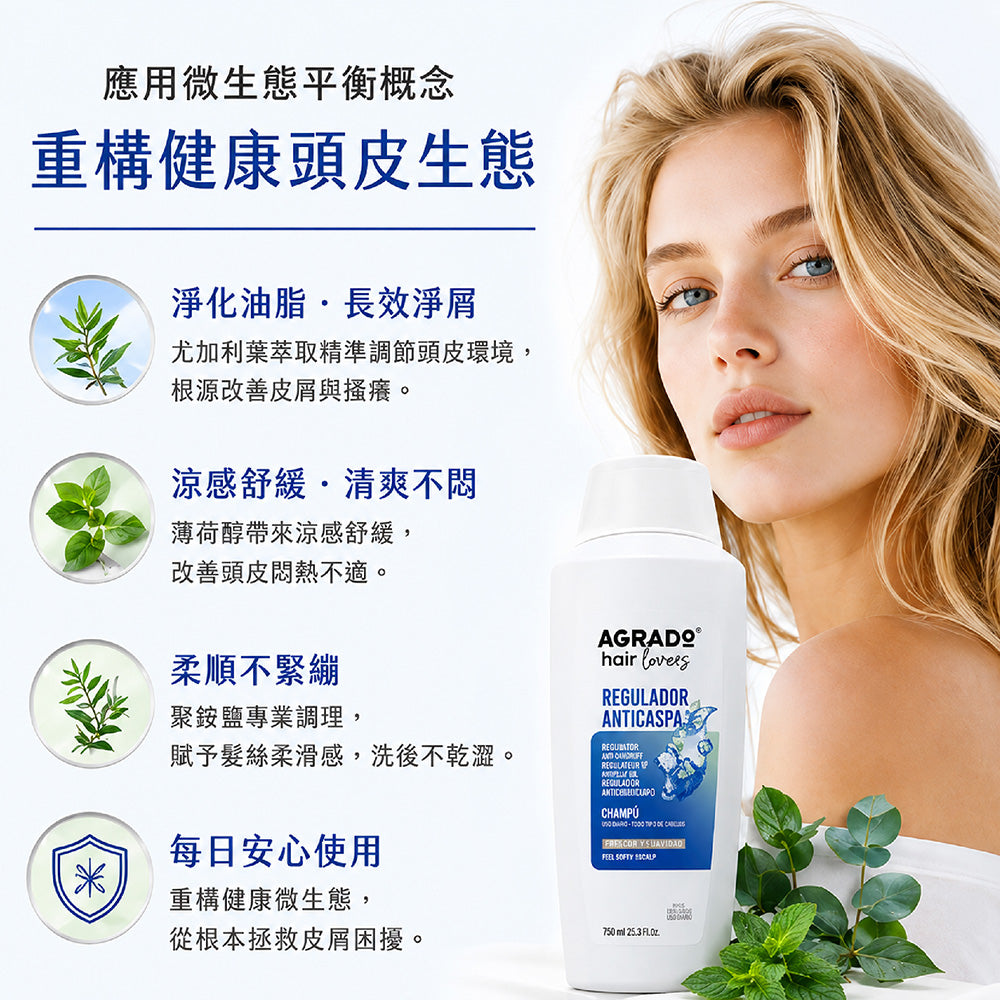 <薄荷+尤加利>強效淨屑冰清洗髮露